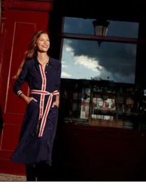 Boden Kate Tipping Shirt Dress NWT size 2R Hard to find!